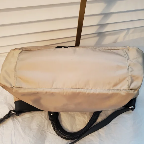 Salvatore Ferragamo Beige Nylon Top Handle Bag - Picture 12 of 16